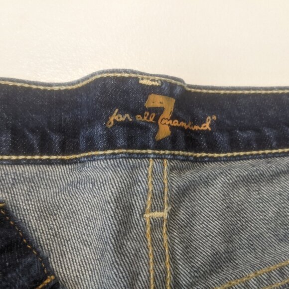 7 For All Mankind Size 25 Distressed Denim Shorts - Picture 13 of 16